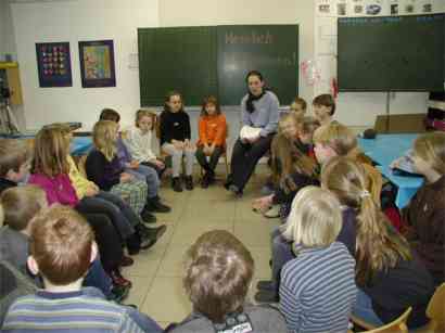 Die tgliche Besprechungsrunde mit Frau Temminghoff